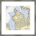 Kings Point-new York Nautical Chart Framed Print