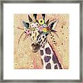 Klimt Giraffe I Framed Print