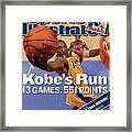 Kobes Run 13 Games, 551 Points Sports Illustrated Cover Framed Print