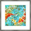 Koi Van Gogh Framed Print