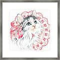 Lacey Kitten Framed Print
