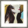 Lady In Yellow Framed Print