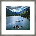 Lake Cushman Rocks Framed Print