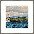 Lake Winnipesaukee Sailing Framed Print