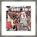 Lakers Last Stand Will Kobe Leave Whill Shaq Stay Will Phil Sports Illustrated Cover Framed Print