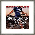Lance Armstrong, 2002 Sportsman Of The Year Sports Illustrated Cover Framed Print
