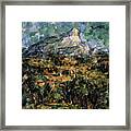 Landscape In Aix Mont Sainte-victoire Framed Print