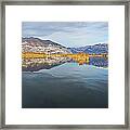 Landscape Of Sebino With Lake Iseo Framed Print