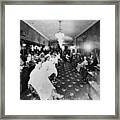 Large Barber Shop In Harlem Ca 1929 Framed Print