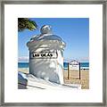 Las Olas Beach In Ft Lauderdale Florida Framed Print
