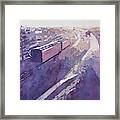 Late Afternoon Freight Framed Print