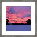 Later One Snowy Morning Framed Print
