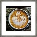 Latte Art Framed Print