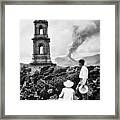 Lava Covers Church Framed Print