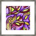 Leaves And Curves Art Nouveau Style Iv Framed Print