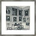 Leaving Portraits In The Drawing-room Framed Print
