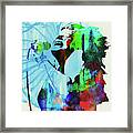 Legendary Janis Joplin Watercolor Framed Print