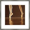 Legs Of Dancing Ballerinas - Balet Framed Print