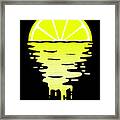 Lemon Sunset Framed Print