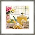 Lemon Tea Framed Print