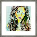 Lena Pop Art Framed Print