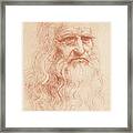 Leonardo Da Vinci 1452-1519, Italian Framed Print