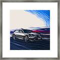 Lexus Ls Draw Framed Print