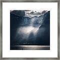Light Rays Over Lake Garda Framed Print
