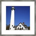 Lighthouse - Presque Isle Michigan Framed Print