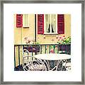 Lilac Spiral Chairs Framed Print