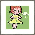 Lime Woman Framed Print