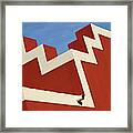 Lines And Pipe Framed Print
