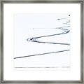 Lines On The Ice Framed Print