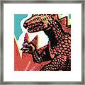 Lizard Monster Framed Print