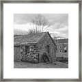 Lock House And Store - Waterloo Village Framed Print