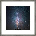 Lone Tree Milky Way Framed Print