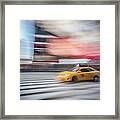 Lonely Cab Framed Print