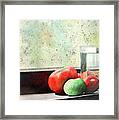 Windowsill Tomatoes Framed Print