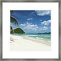 Long Bay And Belmont Point In Tortola Framed Print