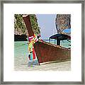 Long Tail Boat Framed Print