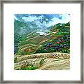 Longji Terraced Fields Framed Print