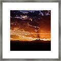 Longs Peak Sunset Framed Print