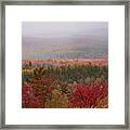 Looking Across Autumn Hills Framed Print