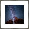 Looking At The Stars Framed Print