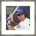 Los Angeles Dodgers Steve Garvey Sports Illustrated Cover Framed Print