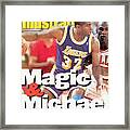 Los Angeles Lakers Magic Johnson, 1991 Nba Finals Sports Illustrated Cover Framed Print