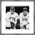Lou Gehrig And Babe Ruth Team Up For Framed Print