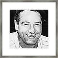Lou Gehrig Close Portrait Framed Print