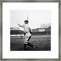 Lou Gehrig Throwing Baseball Framed Print