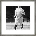 Lou Gehrig Working Out Framed Print